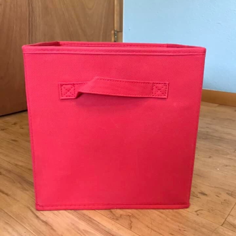 Red cube organizer